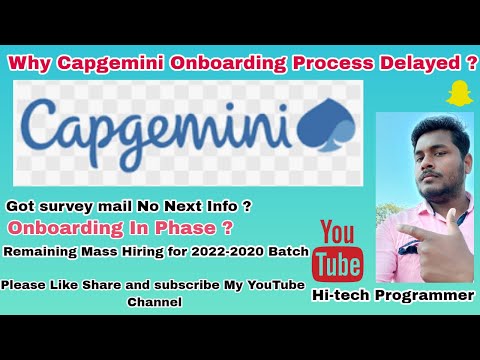 Capgemini Onboarding Process is Delayed ? Capgemini Survey mail update ! Capgemini hiring 2022