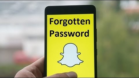 Forgotten Snapchat Password | Snapchat Password Reset