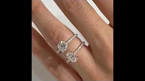 Oval VS Cushion Cut DIamond Ring Comparison