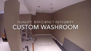 Complete washroom addition from scratch | Timelapse |