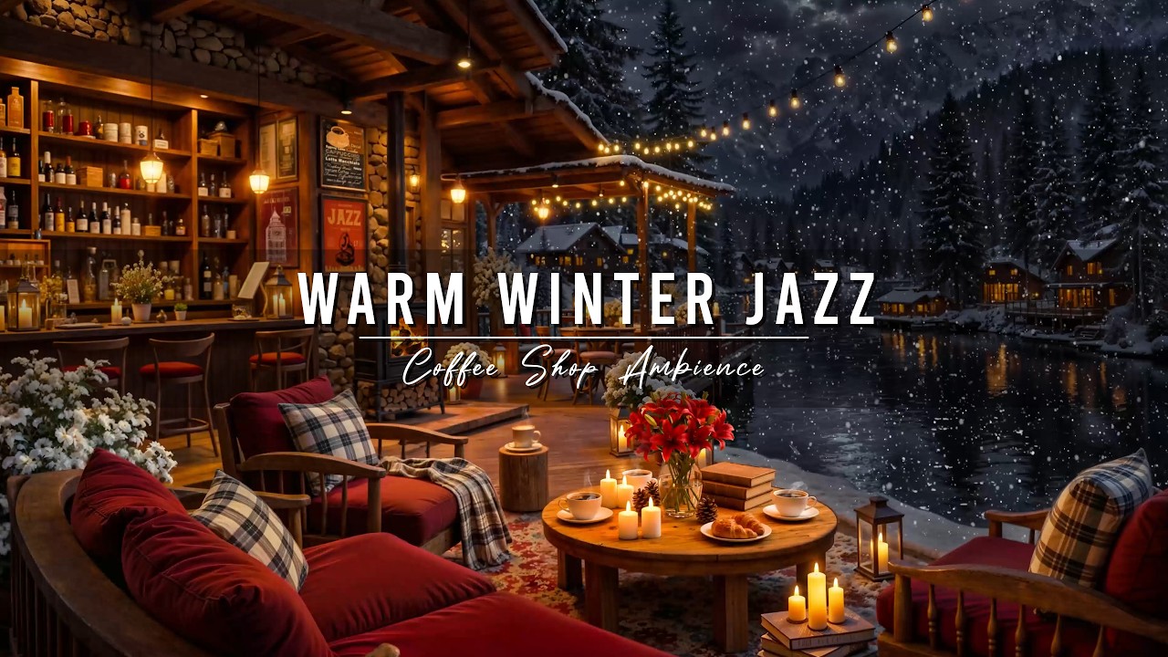 Unwind with Warm Winter Jazz Music ⛄ Cozy Coffee Shop Ambience & Relaxing Jazz Instrumental Music