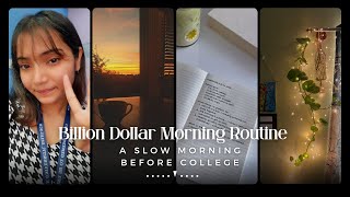 Following Billion Dollar Morning Routine before going to College♡