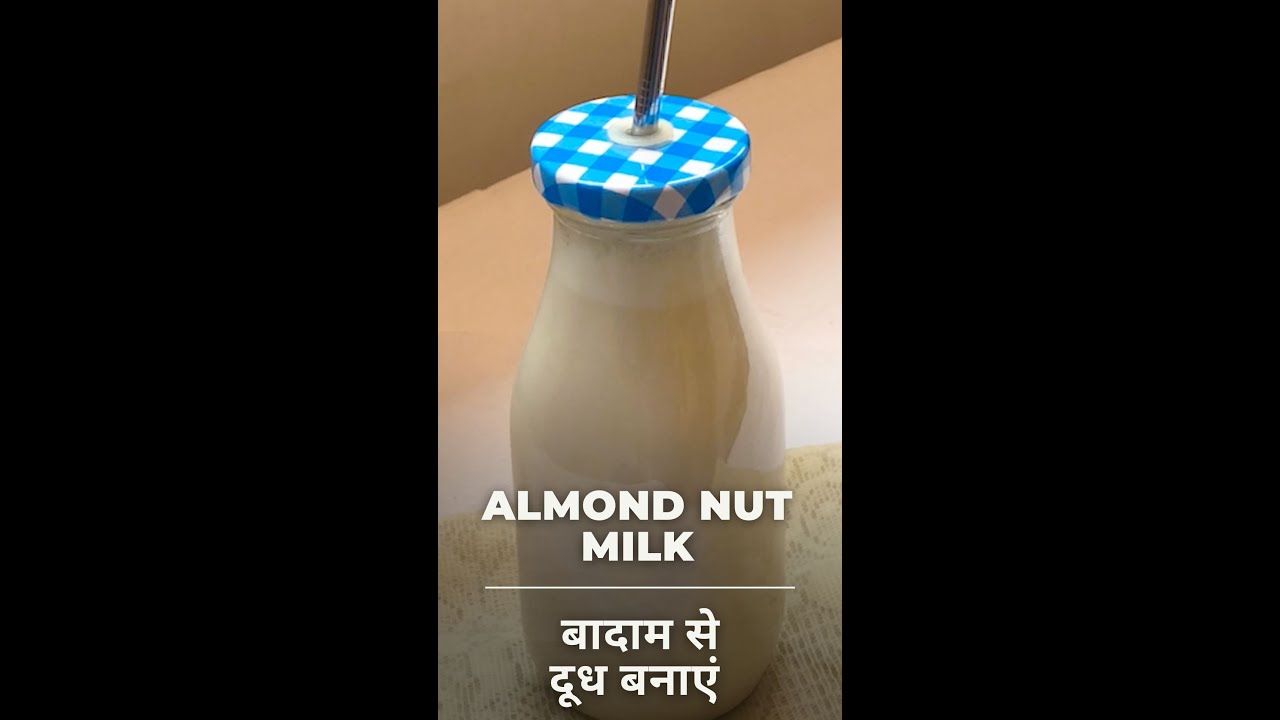 बादाम से दूध बनाएं | Nut Milk | Alternatives | Go Dairy Free | Almond Cow Nut Milk Maker #Shorts | India Food Network