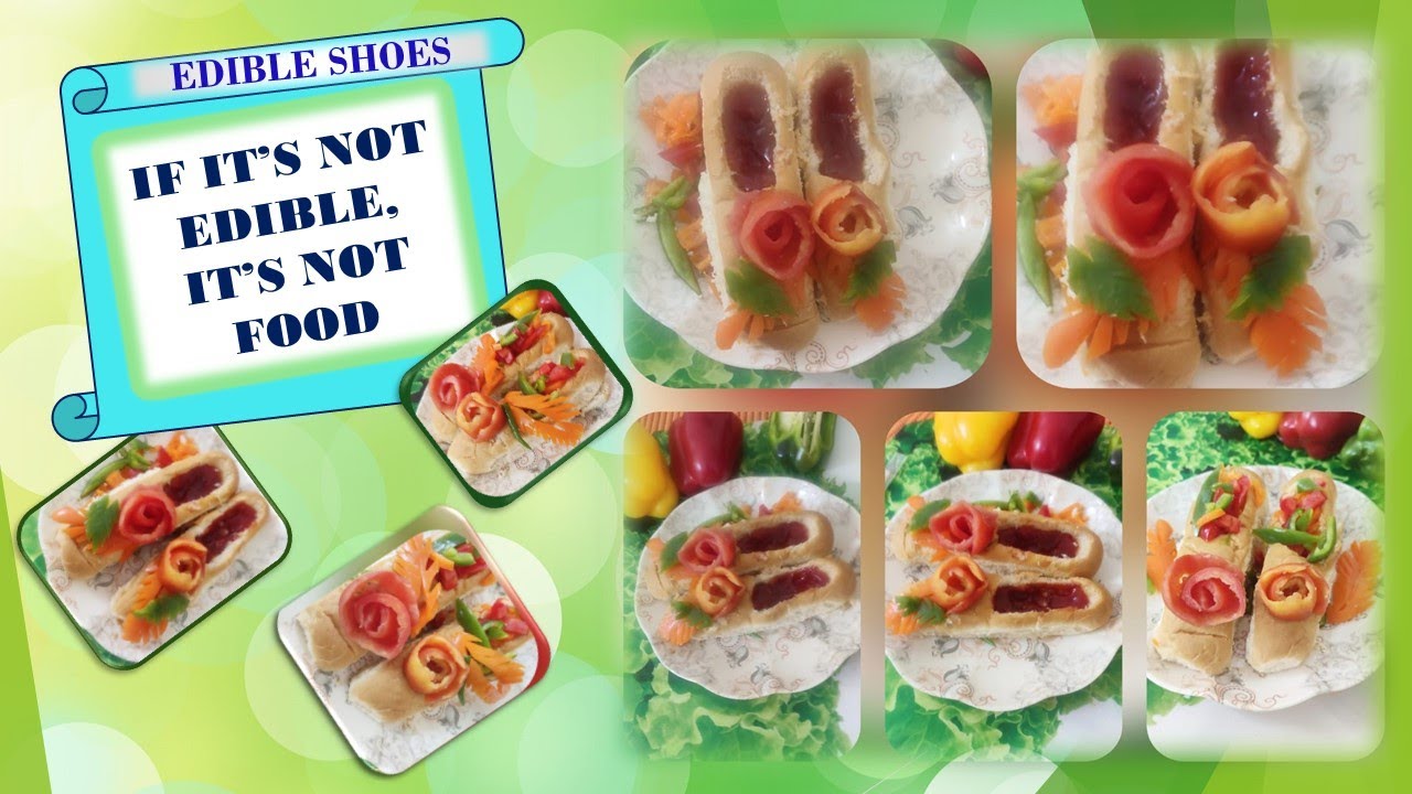 HOW TO MAKE EASY EDIBLE SHOES Beautiful Food Presentation DIY YouTube