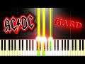 AC/DC - IT'S A LONG WAY TO THE TOP (IF YOU WANNA ROCK 'N' ROLL) - Piano Tutorial