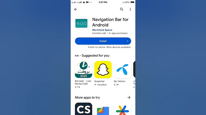 How to download navigation bar on Android - how to use navigation bar on android #navigationbar