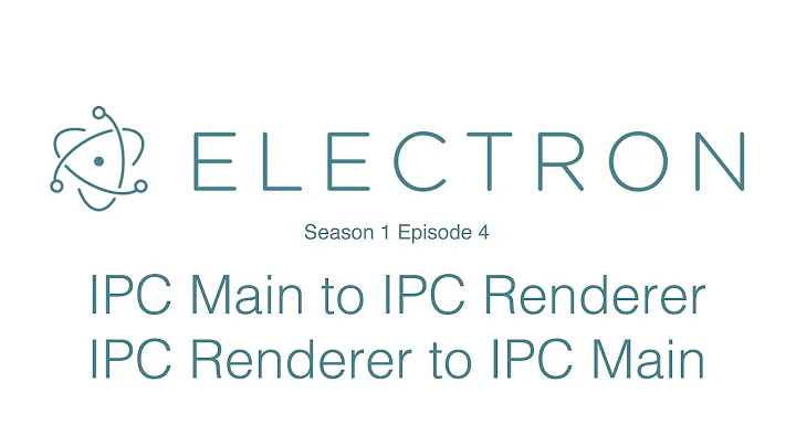 IPC Main to IPC Renderer & Back in React.js - Electron S1 E4