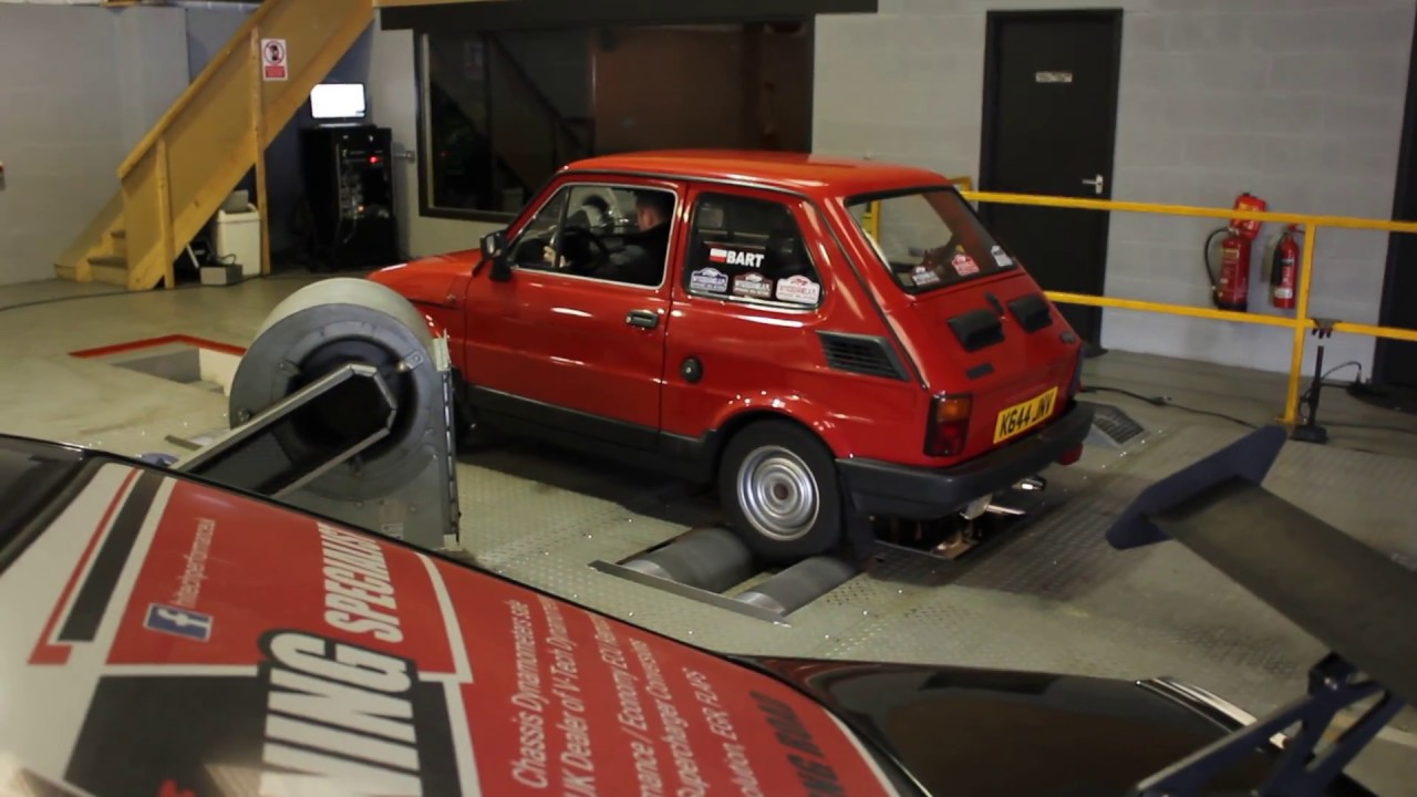 Fiat 126p na hamowni YouTube