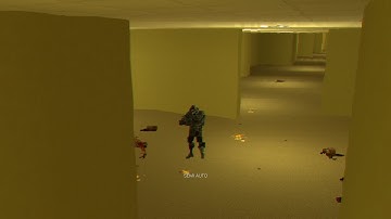 gmod gameplay, tank controls are hard (PS1 effect and PS1 camera effect, map: backrooms)