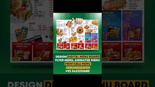 menu card design for restaurant | how to make a menu card #asmrsounds #asmrvideo #asmrfood