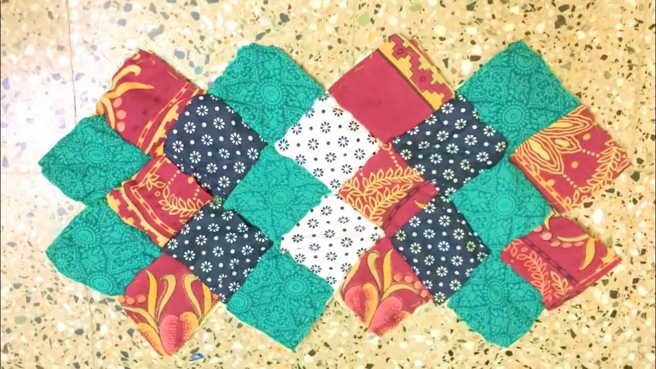 DIY Table mat /Old clothes Reuse / Old clothes recycling YouTube