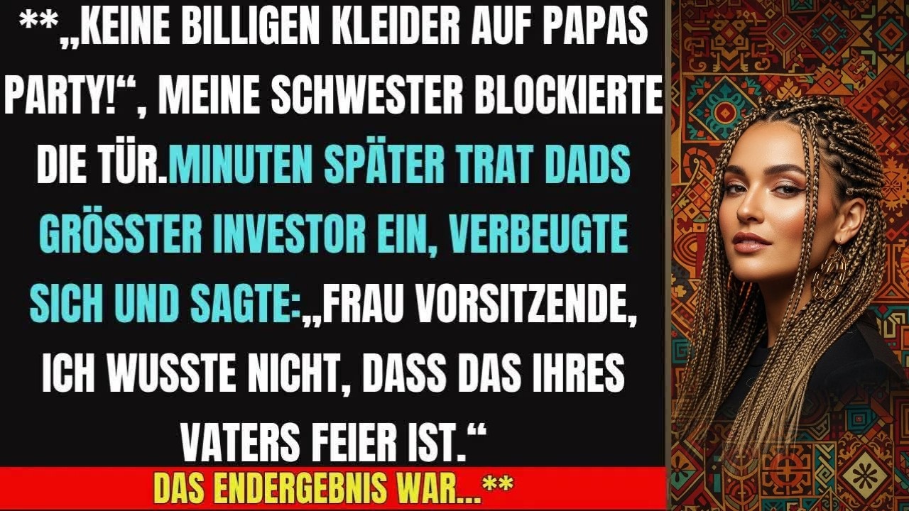 KEINE BILLIGEN KLEIDER AUF PAPAS PARTY!“ – Doch Minuten später passierte das UNFASSBARE