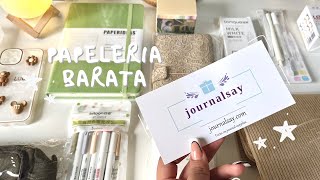 Haul Papeleria bonita y barata ft. JOURNALSAY