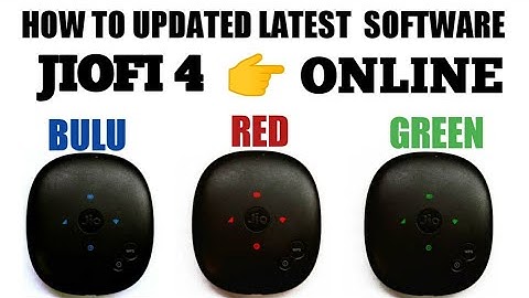 JioFi 4 / How To Upadate JioFi 4 /Upgrade Software JioFi 4 | Red, Blue, Green Light Fix 100% Warking