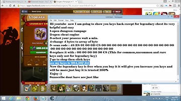 Dungeon rampage keys hack with cheat engine