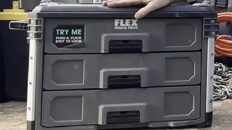 REVIEW FLEX STACK PACK Storage System 3 Drawer Tool Box, Great Storage Unit for Tools or other