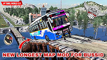 🤩 New longest hills map mod with wooden bridge for bus simulator indonesia 🔥