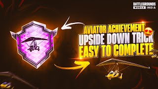 Trick To Complete (AVIATOR) Achievement | New Way To Complete UPSIDE DOWN Glider Achievement in BGMI