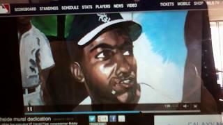Negro League Mural Vandalized