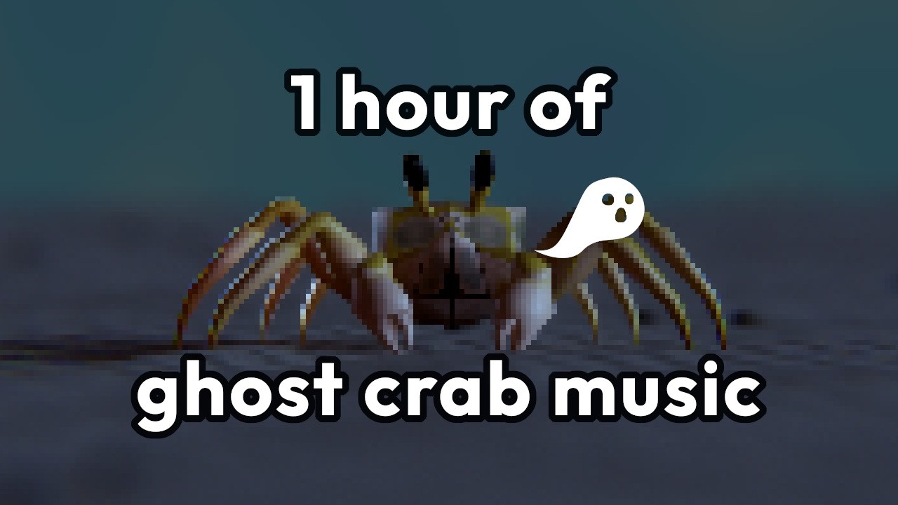 Watch ♫ GHOST CRAB MUSIC | 1 hour of mildly spooky tunes for tidepool-bound critters ♪ on YouTube Watch ♫ GHOST CRAB MUSIC | 1 hour of mildly spooky tunes for tidepool-bound critters ♪ on YouTube