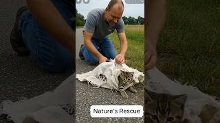 A Kind Man Rescues A Helpless Cat Wrapped In A Sack By The Road Heartwarming Rescue Story