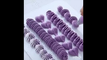 Various types of nozzles and their designs / beautiful designs made by these nozzles 😍