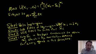 Utility Maximization with N-goods Example #2: Stone-Geary