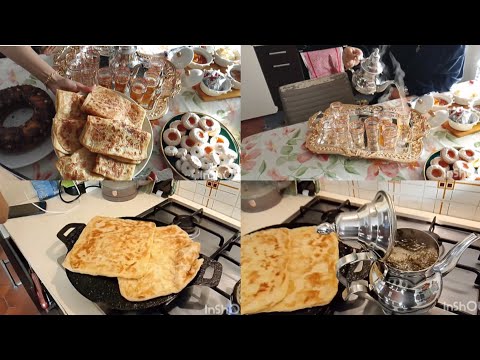 عراضة هماوية شاي والمسمن على طريقة مغربية احلى استقبال