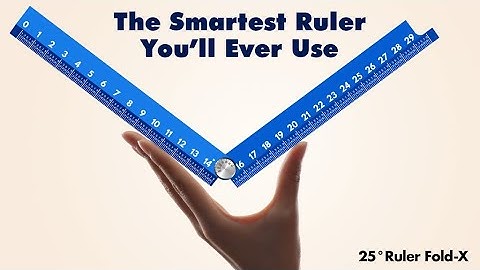 Now on Kickstarter: 25 Degree Ruler Fold-X: A Ruler, Redesigned.
