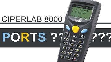 CIPHERLAB 8000 Data Terminal Check ports