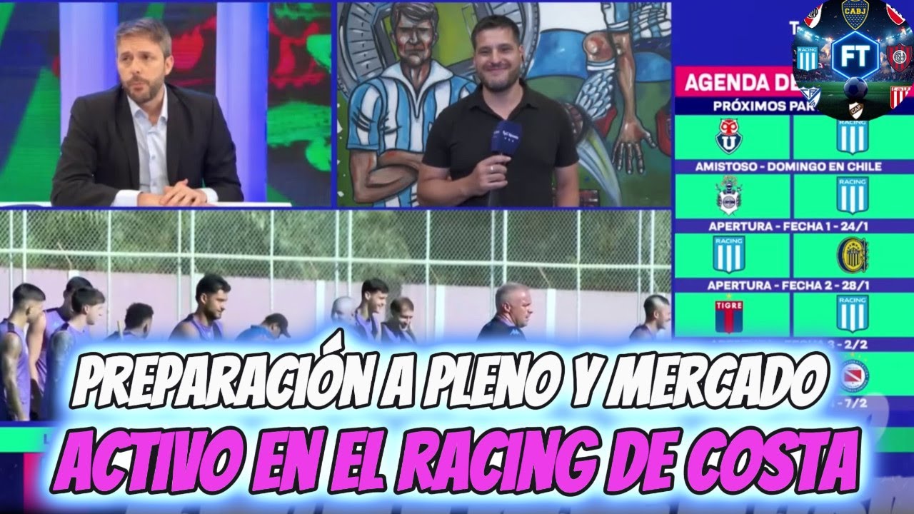 El Racing de Costas se arma en la cancha y en el mercado