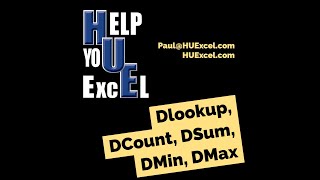 The 'D' Functions in VBA for Microsoft Access by Help You Excel 92 views 2 years ago 13 minutes, 46 seconds