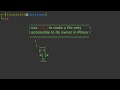 use #chmod to make a #file only accessible to its owner in #linux.