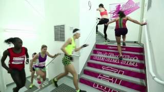 Extreme skyscraper stair race!