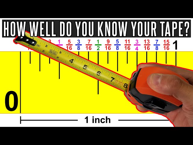 How to Read a Tape Measure - REALLY EASY 