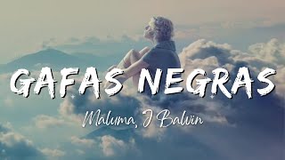 Maluma, J Balvin - Gafas Negras (Lyrics/Letra)