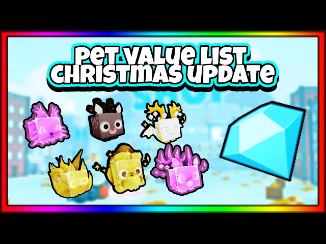 MM2 pets values on the 1st of december 2018 