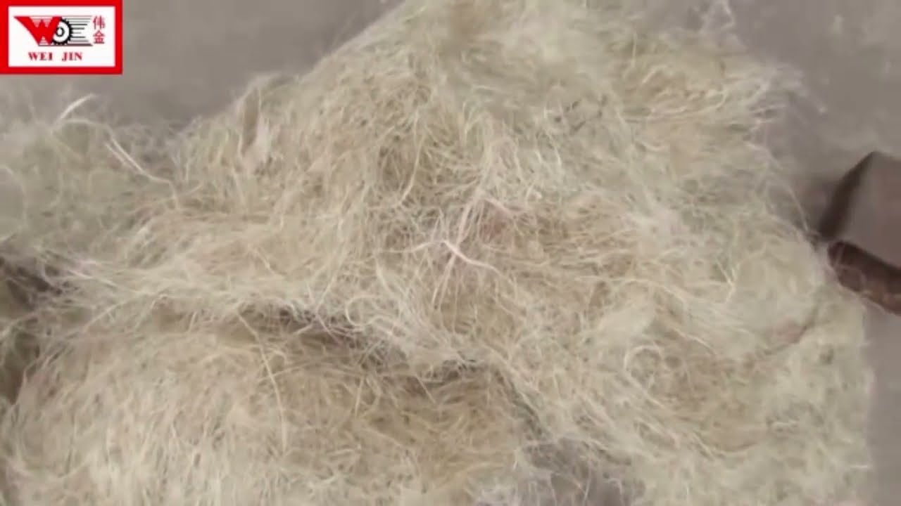 Short fiber rope making machine integrated rope machine palm coconut