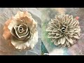 making clay flowers, roses, dhalia and carnation