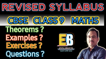 Deleted/Reduced Syllabus of CBSE class 9 Maths for 2020-21(Excercise/Examples/Questions wise)