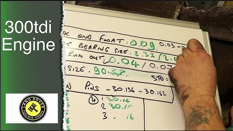 How to Measure your Crankshaft Part 2 - Run Out and End Float - 300tdi engine overhaul.