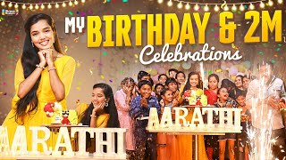 My Birthday & 2M celebrations | Allari Aarathi | funny videos | #allariaarathi  #girl #shorts