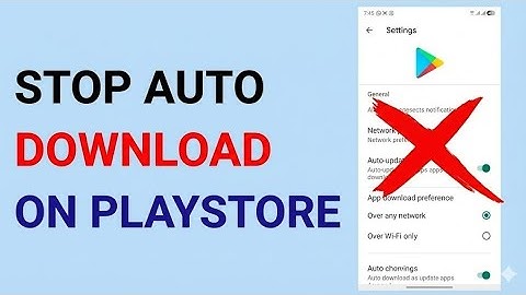 How To Stop Auto Download On Google Play Store | Stop Auto Download In Play Store