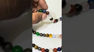 Astrology gems s￼ton crystal mala necklace stones size 8mm 86 bidet wp +918440084867