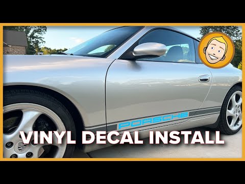 PORSCHE VINYL DECAL INSTALL