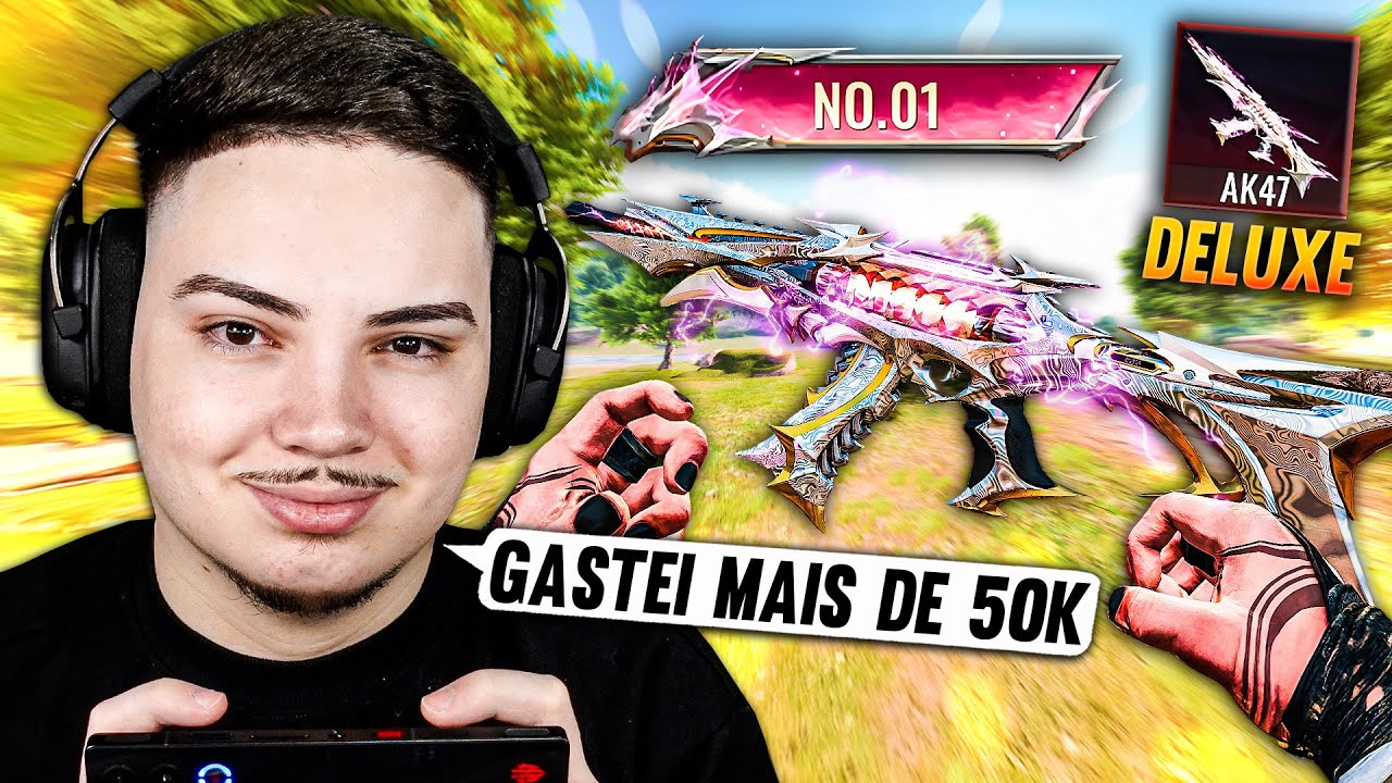 GASTEI +50K GOLDS Atrás da AK47 DELUXE no BLOOD STRIKE 🔥 (AK47 - Miragem Prismática)