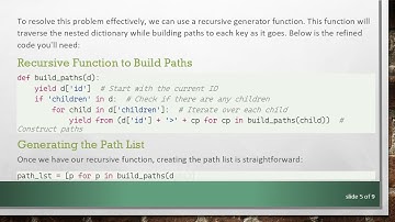 Accumulate All Keys at the Same Path in Nested Dictionaries with Python