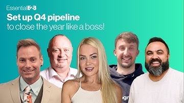 FREE WEBINAR: Set up a Q4 pipeline to close the year like a boss!