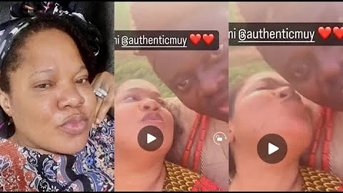 SEE What Yoruba movie actress, Toyin ABRAHAM did to Muyiwa Ademola in new video