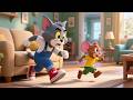 Tom Catches Jerry Now 🐱🐭 Funny Chase Song for Kids | Nursery Rhymes & Cartoon Adventure 🎶😂